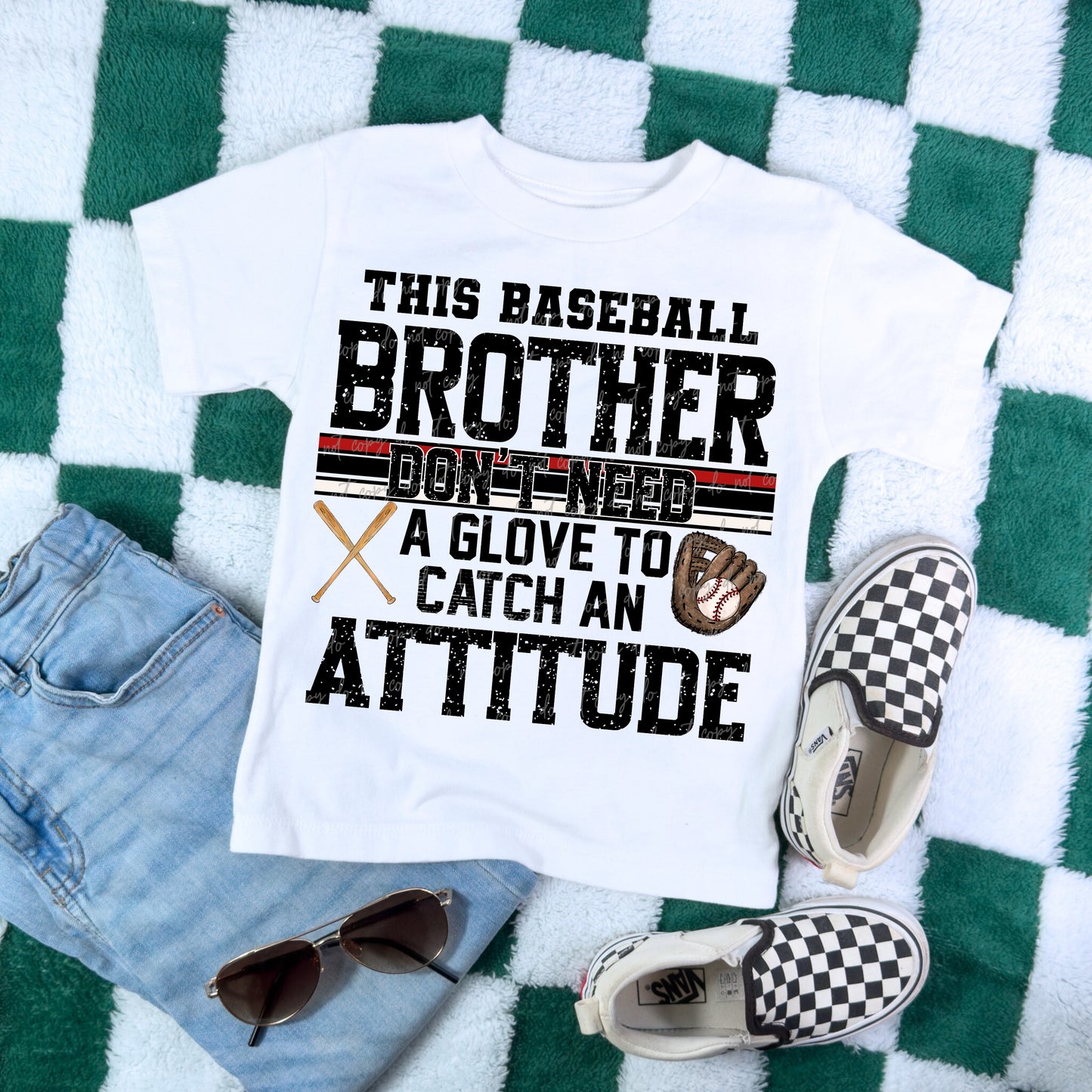 Softball/Baseball Mama + More Don't Need A Glove to Catch Attitude (Choose Yours) 07862