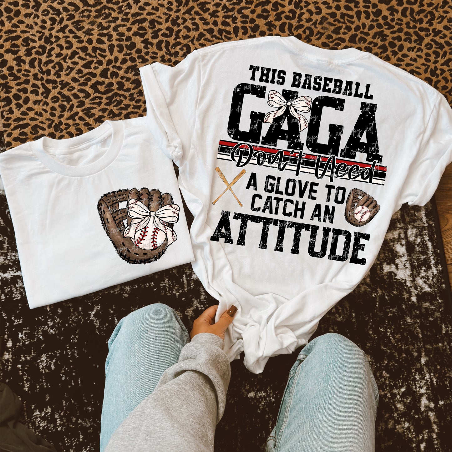 Softball/Baseball Mama + More Don't Need A Glove to Catch Attitude (Choose Yours) 07862
