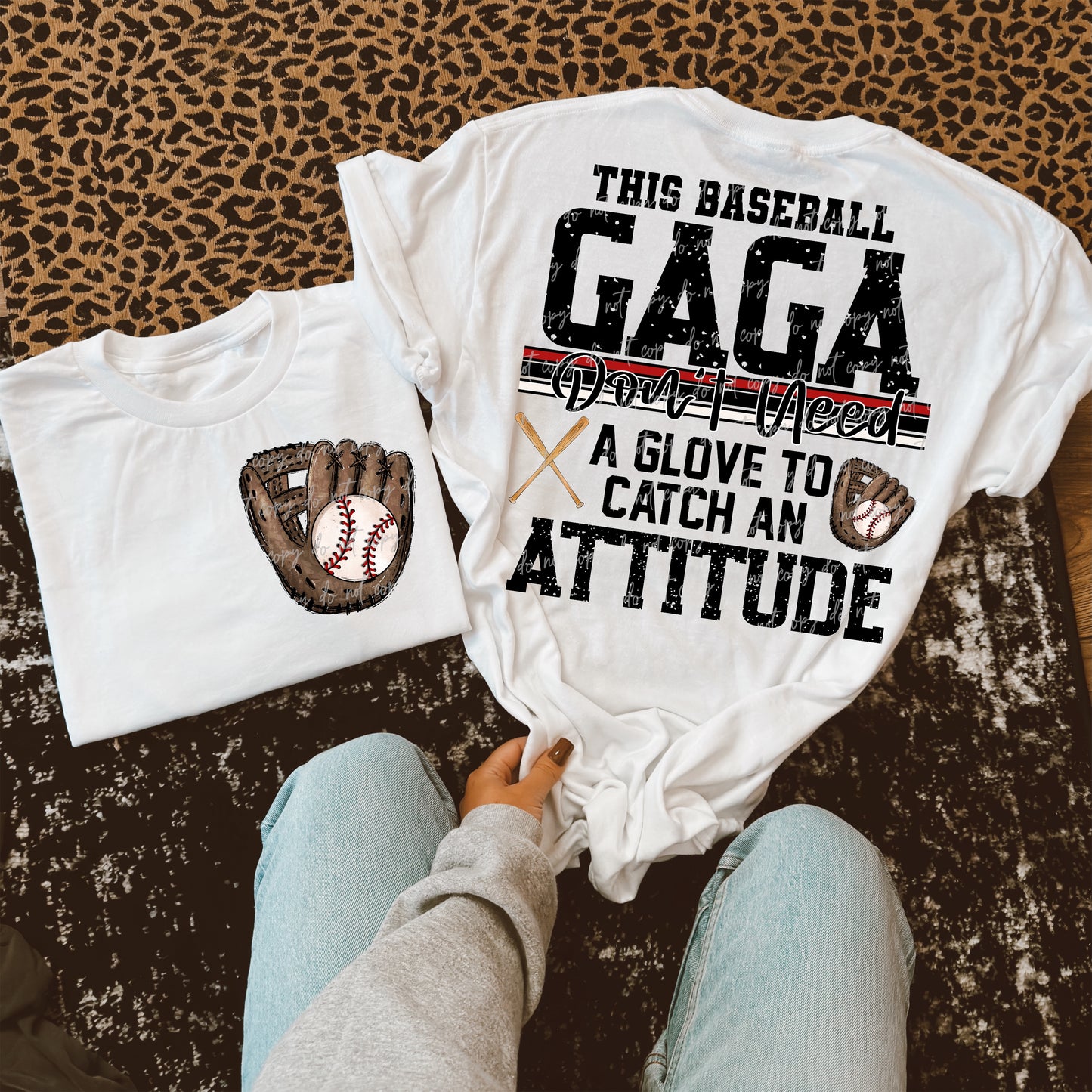Softball/Baseball Mama + More Don't Need A Glove to Catch Attitude (Choose Yours) 07862