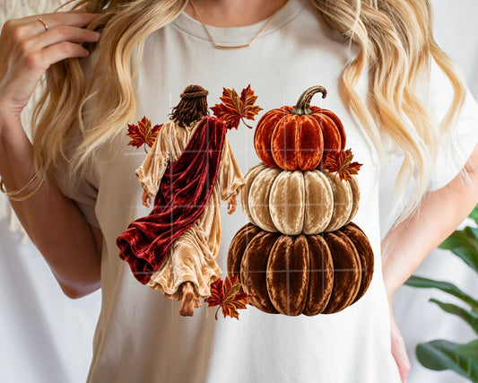 Velvet Pumpkins and Jesus 09572