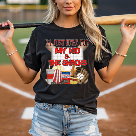 I'm Just Here for My Kid and the Snacks Baseball 07734