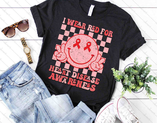 I Wear Red for Heart Disease Awareness 03589