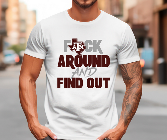 F Around and Find Out Aggies DTF Transfer 05912