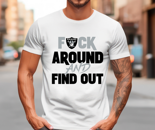 F Around and Find Out Raiders DTF Transfer 05907