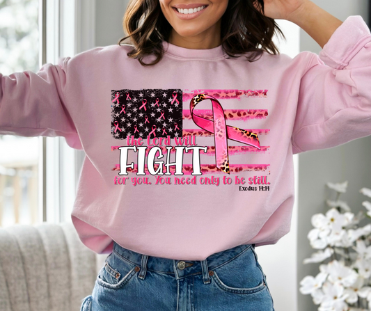 The Lord Will Fight for You BC Flag DTF Transfer 06088