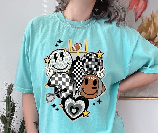 Football Collage DTF Transfer 06089