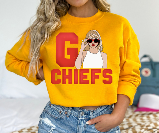 Go Chiefs Taylor DTF Transfer 06095