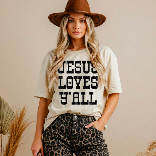 Jesus Loves Y'all Color Dropdown 06864