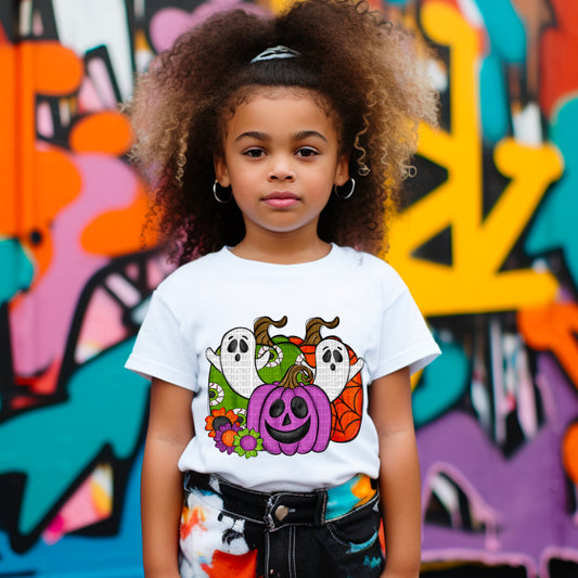 Kids Halloween Pumpkins and Ghosts 00697