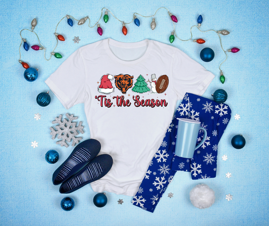 Tis the Season Chicago Bears DTF Transfer 05770
