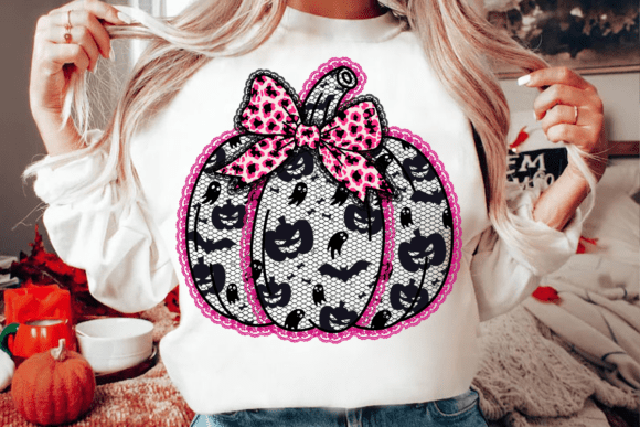 Pink Lace Pumpkin Coquette 01235