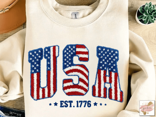 Faux Yarn USA Est. 1776 07673