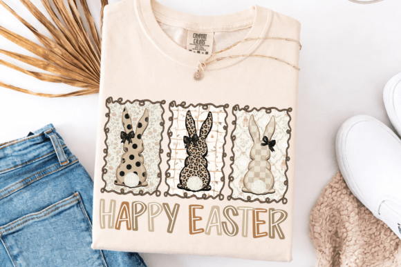 Leopard Happy Easter Doodle Frames 07990