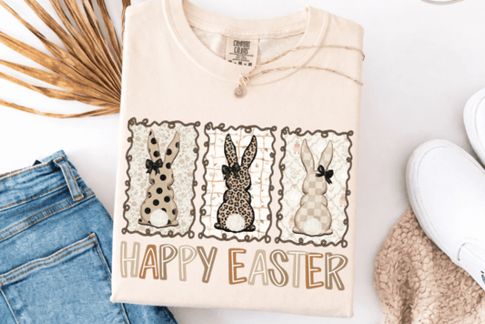 Leopard Happy Easter Doodle Frames 07990