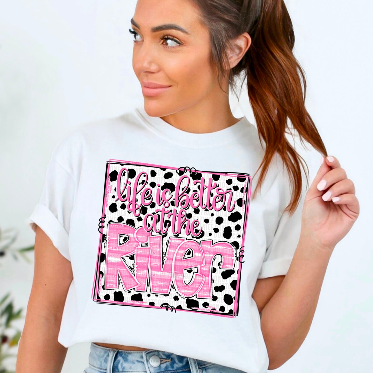 Pink Life Is Better at the River 02287