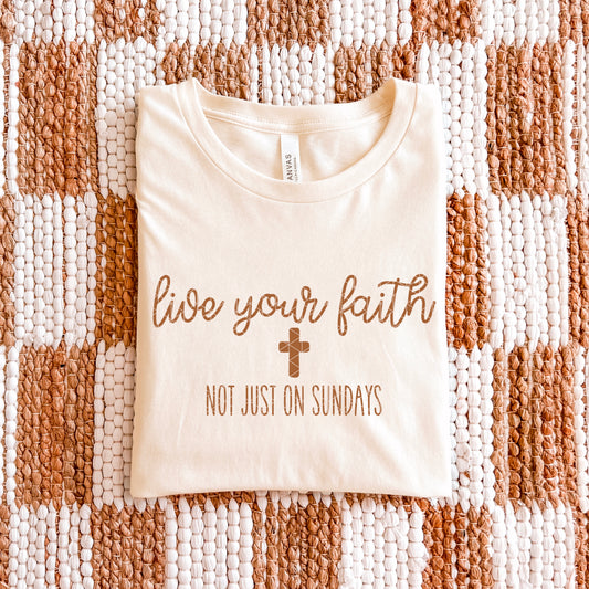 Live Your Faith Not Just on Sunday Brown 00100