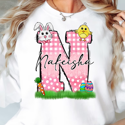 Pink Easter Name Custom 03537