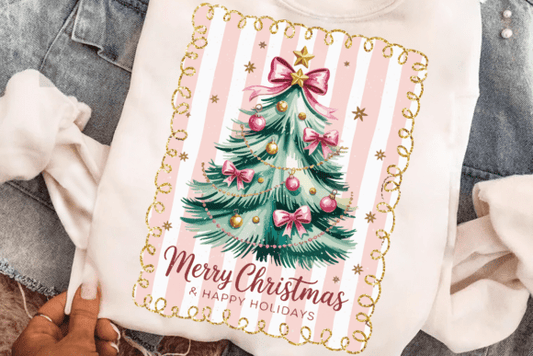 Merry Christmas Tree Doodle Frame 07053