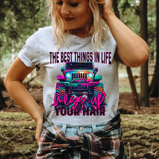 The Best Things In Life Mess Up Your Hair Jeep 04926