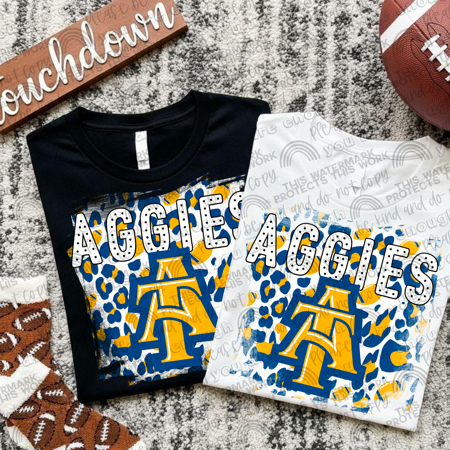 College Football Teams Leopard Splash (Choose Yours) 00289
