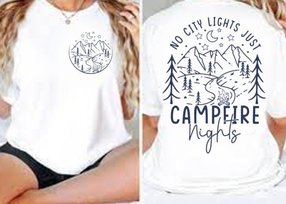No City Lights Just Campfire Nights (BACK ONLY) 02130