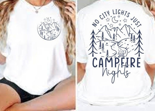 No City Lights Just Campfire Nights (BACK ONLY) 02130