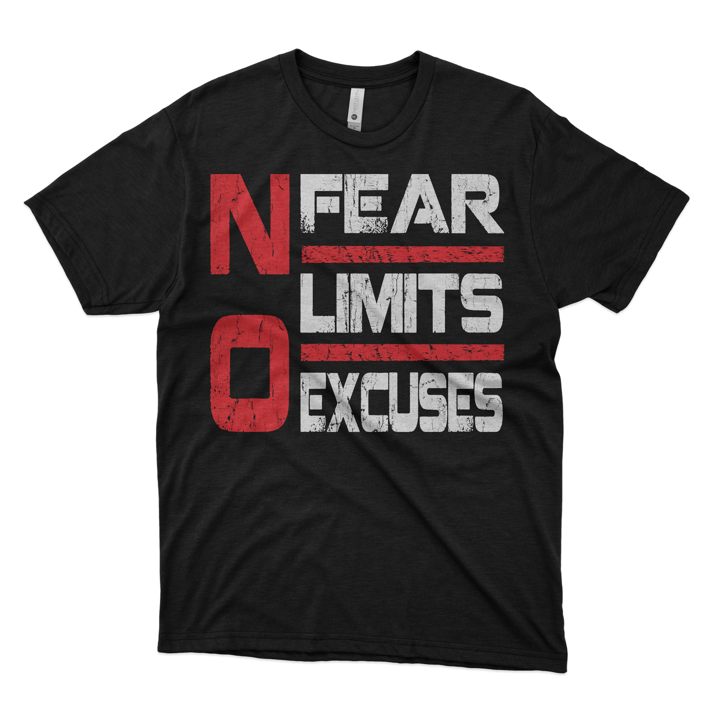 No Fear No Limits No Excuses White 07326