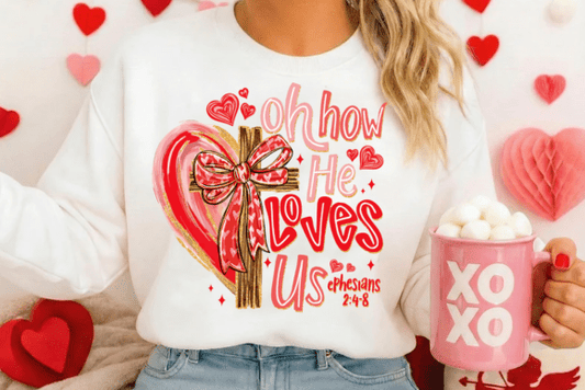 Oh How He Loves Us Cross Valentine 07419