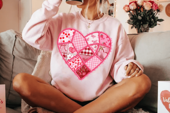 Patchwork Valentine Heart 07424