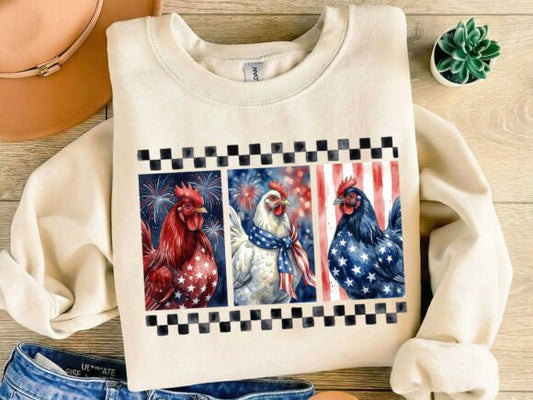 Patriotic Chickens 08102