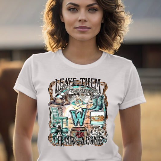 Turquoise Broadway Chairs DTF Transfer 05240