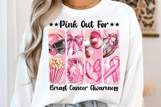 Pink Out for Breast Cancer Football 01197