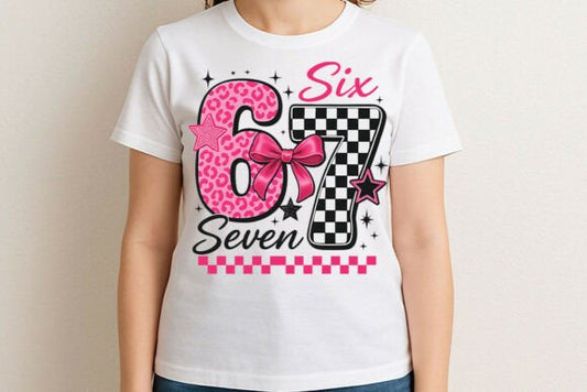 Pink Leopard Checkered Six Seven 07014