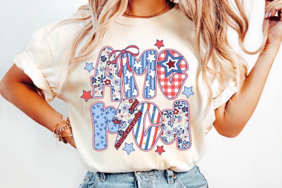 Preppy America Coquette Doodle 02040