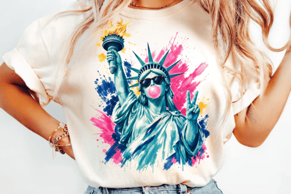Preppy Brushstroke Statue of Liberty 08393