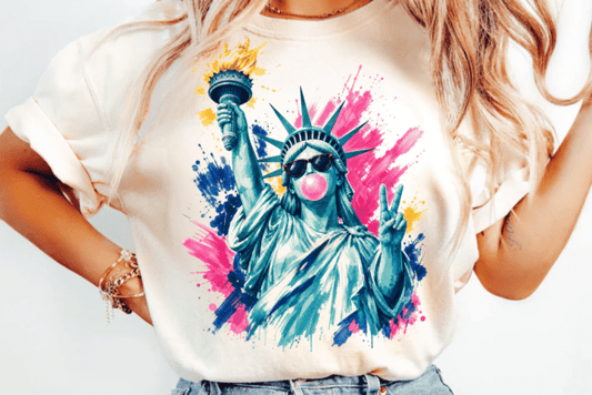 Preppy Brushstroke Statue of Liberty 08393