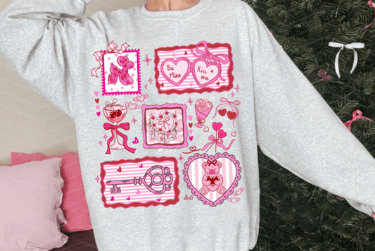 Preppy Doodle Frames Valentine Collage 07429