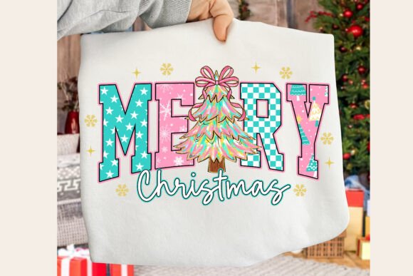 Preppy Merry Christmas Tree 01142