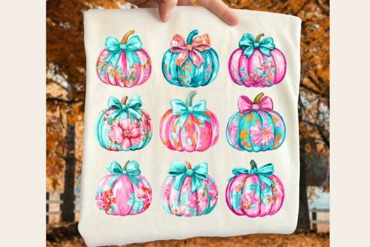 Preppy Pink Pumpkin Coquette Collage 00365