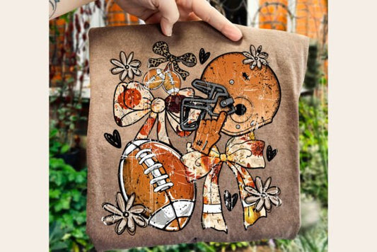 Retro Preppy Football Coquette Collage 01106