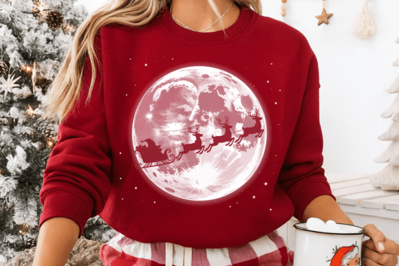 Santa Sleigh Moon 07046