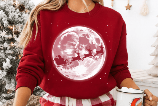 Santa Sleigh Moon 07046