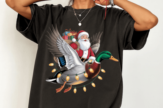 Santa Riding Duck 07045