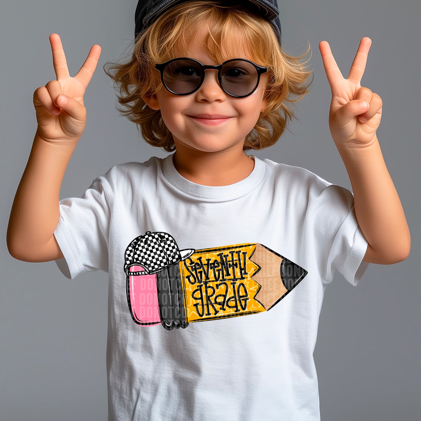 School Grade Pencil Doodle (Choose Yours) 01702