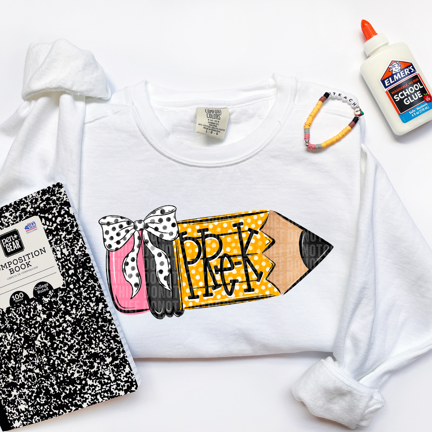 School Grade Pencil Doodle (Choose Yours) 01702