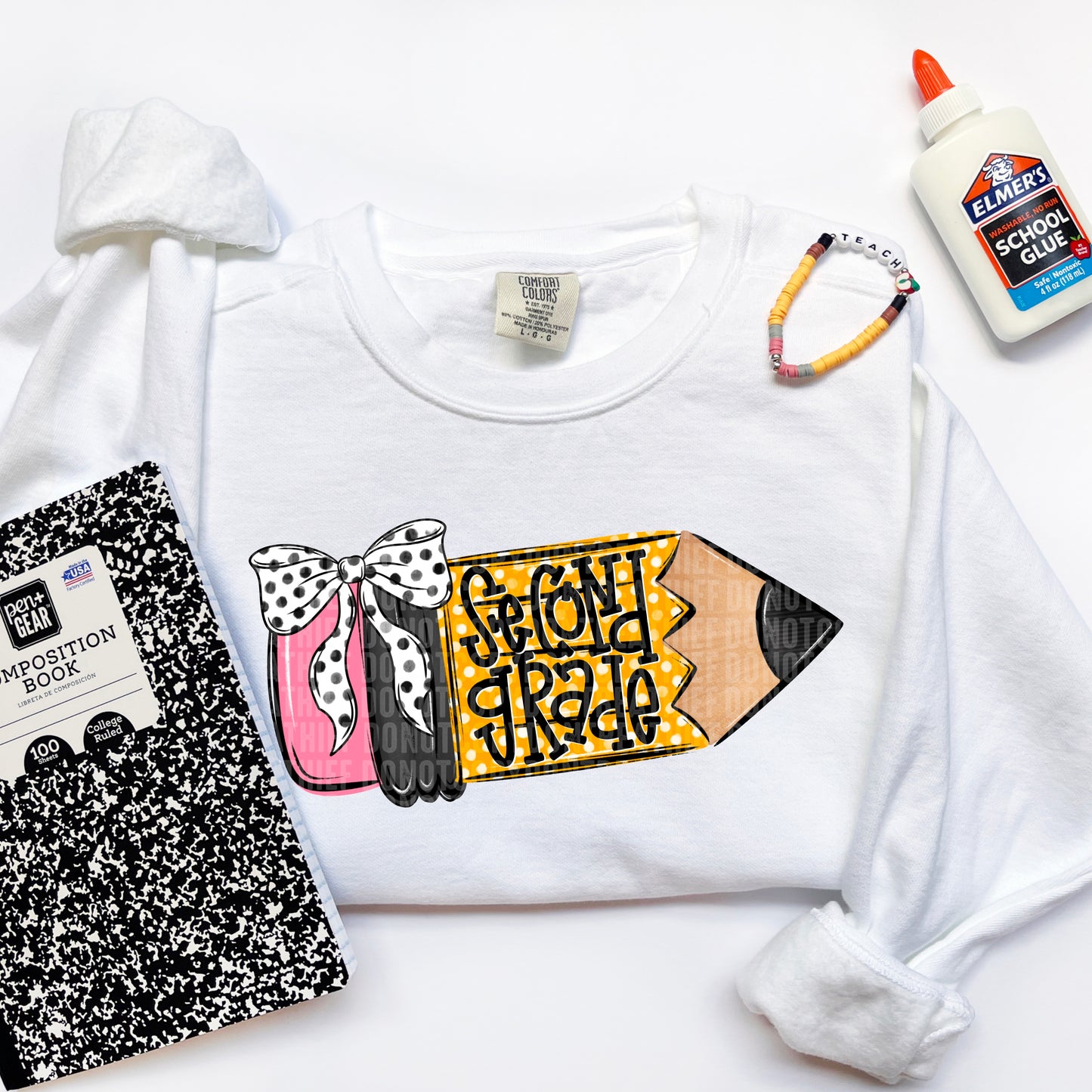 School Grade Pencil Doodle (Choose Yours) 01702