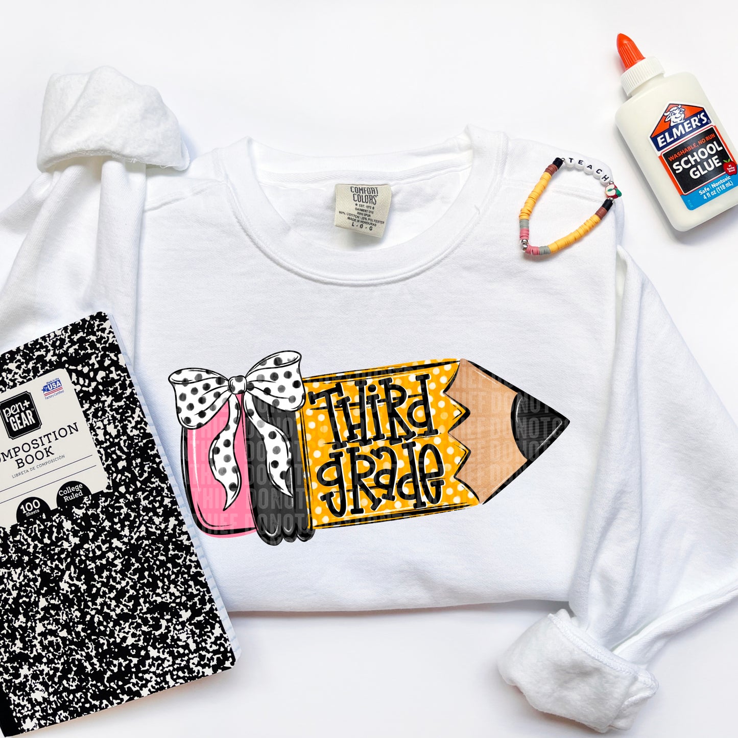 School Grade Pencil Doodle (Choose Yours) 01702