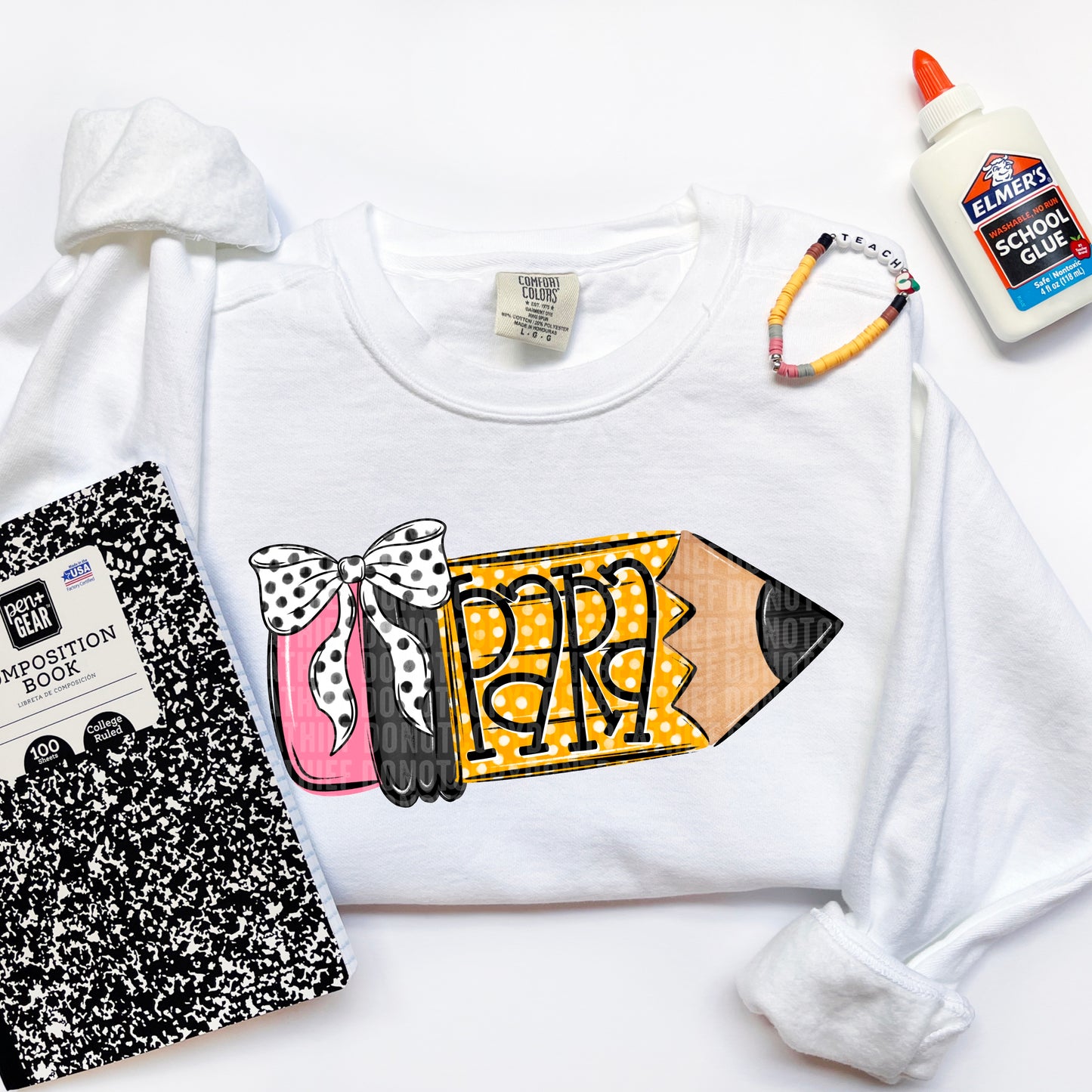 School Grade Pencil Doodle (Choose Yours) 01702