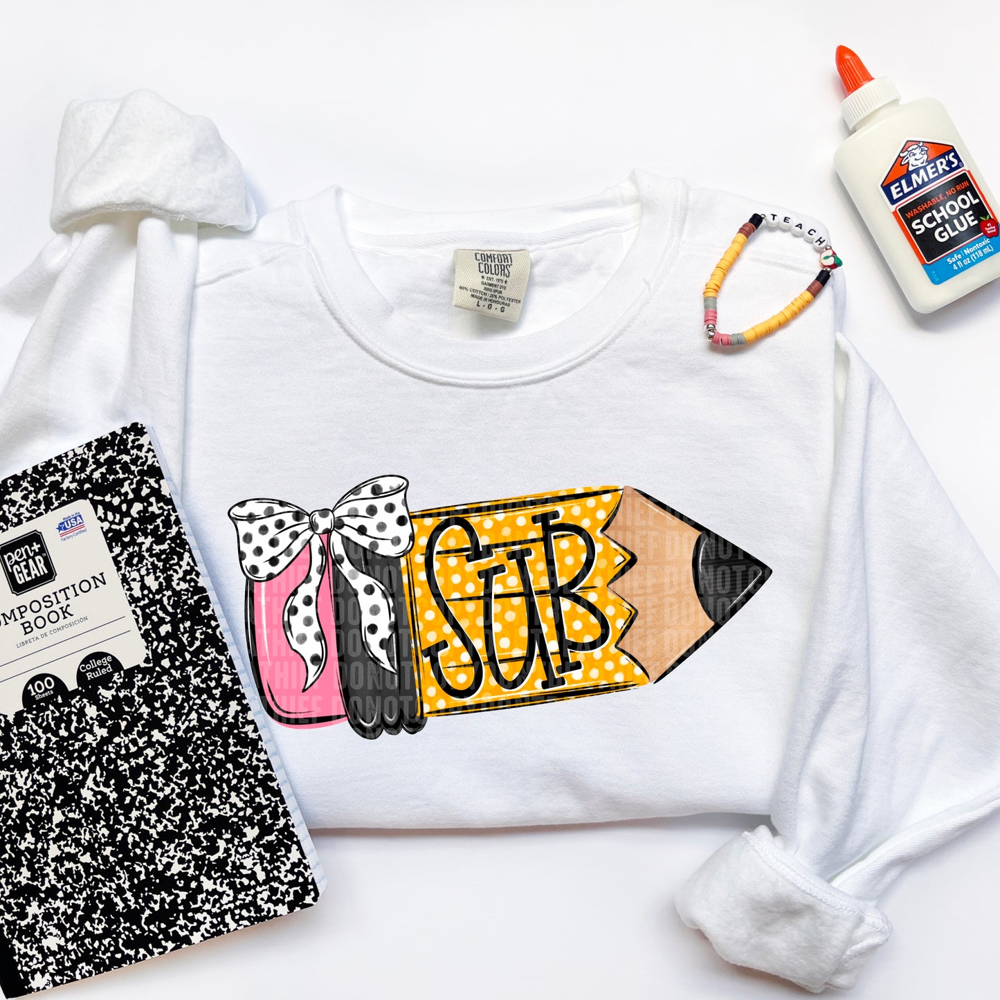 School Grade Pencil Doodle (Choose Yours) 01702