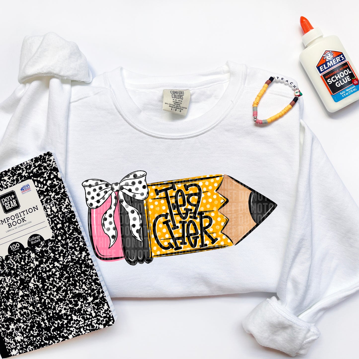 School Grade Pencil Doodle (Choose Yours) 01702